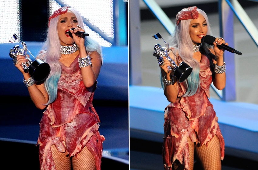  Há 13 anos atrás, Lady Gaga surpreendeu o VMA (e o mundo) com seu vestido de carne