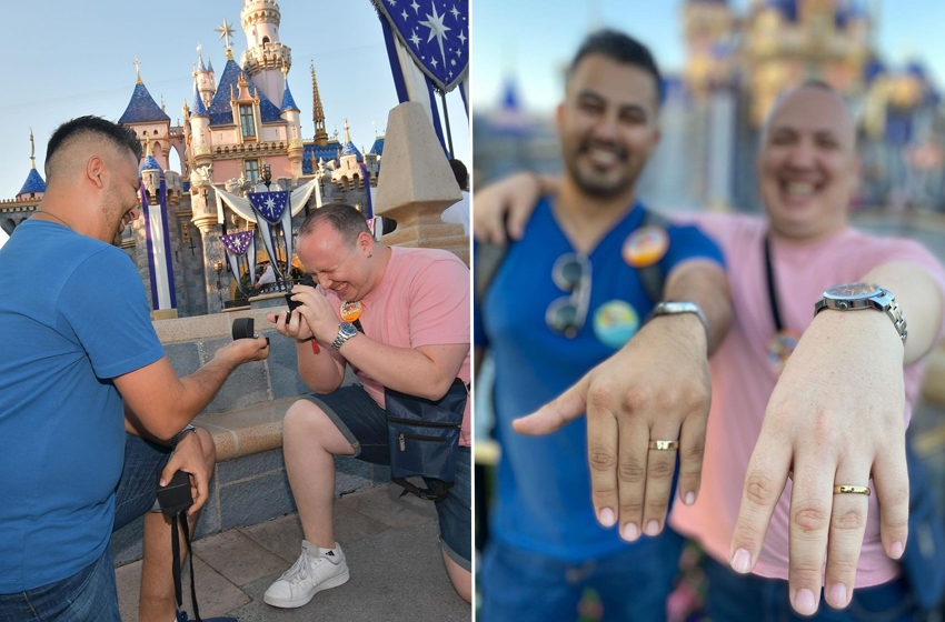  Vídeo: Casal gay surpreende um ao outro com proposta dupla de casamento na Disney