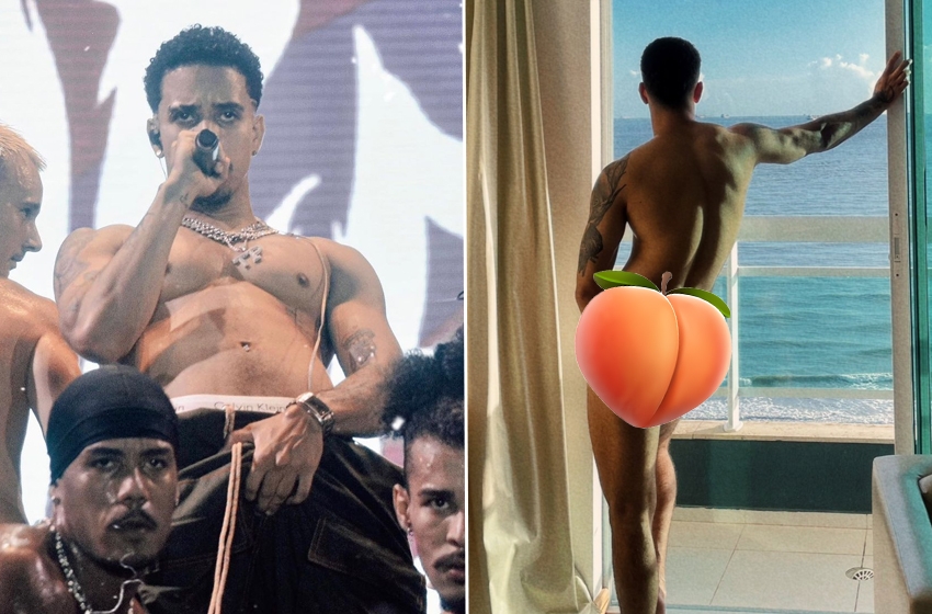  Thiago Pantaleão comemora 26 anos compartilhando foto nu na sacada de hotel