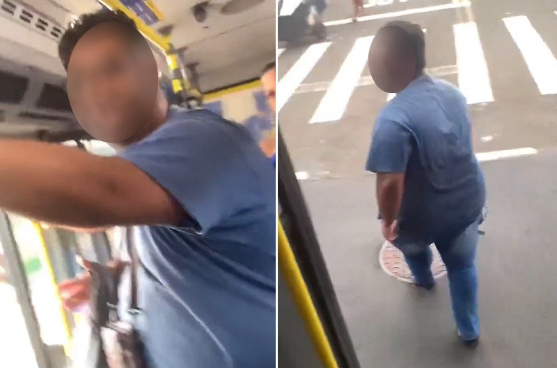  Jovem acusa homem de assédio dentro de ônibus e vídeo viraliza nas redes sociais
