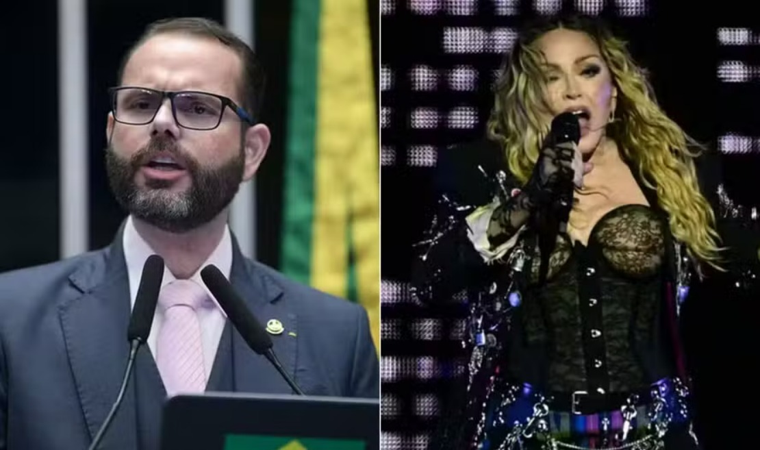 Desespero? Senador bolsonarista justifica ida ao show de Madonna: “Eu votei a favor das drogas?”