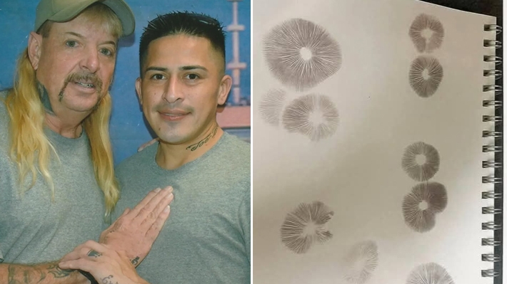  Deportado para o México, marido de Joe Exotic presenteia o amado com marcas do ânus no papel