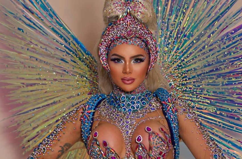  Thalita Zampirolli será a primeira mulher trans como rainha de bateria no Grupo Especial do Rio