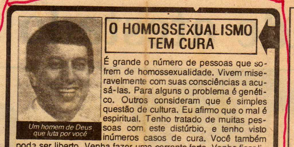Em 1987, Bispo R. R. Soares anunciava “cura gay” em classificados de jornal O Globo: “O mal é espiritual”