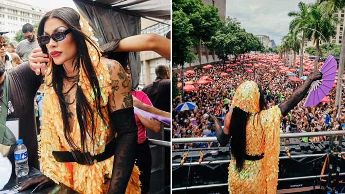  Grag Queen chega com tudo ao Bloco da Favorita e surpreende no Carnaval do Rio de Janeiro