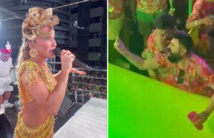 Provocação de folião à Claudia Leitte termina em pancadaria em camarote no Carnaval de João Pessoa