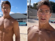 Ator Leonardo Brício surge de sunga vermelha aos 62 anos e fãs não perdoam: “Continua saborosíssimo”