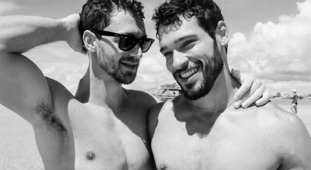 Bruno Fagundes surge aos beijos com affair em passeio paradisíaco sob o sol do Nordeste: “Peito cheio”