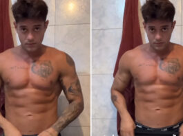 Nick Cruz, do Estrela da Casa, mostra peitoral seis meses após mastectomia e comemora: “Como é bom treinar sem ter peito”