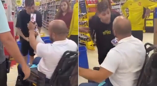 Homem em cadeira de rodas agride jovem com insultos homofóbicos em shopping de Pernambuco: “Gayzinho safado”