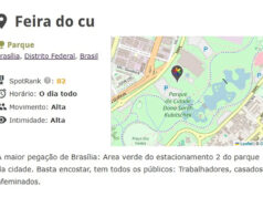 Site reúne 432 pontos de pegação gay em Brasília e detalha horários, perfis e locais