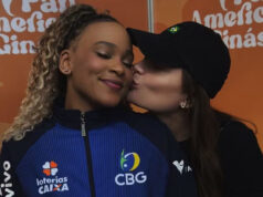 Equipe de Rebeca Andrade conquista ouro e assessoria nega namoro após clique com amiga viralizar