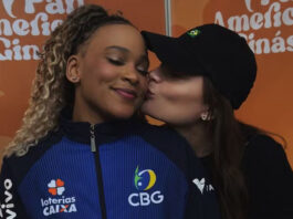 Equipe de Rebeca Andrade conquista ouro e assessoria nega namoro após clique com amiga viralizar