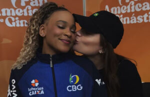 Equipe de Rebeca Andrade conquista ouro e assessoria nega namoro após clique com amiga viralizar