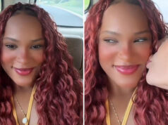 Após assessoria negar romance, Rebeca Andrade ganha beijo de amiga em vídeo e responde fã com figurinha apaixonada