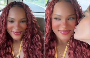 Após assessoria negar romance, Rebeca Andrade ganha beijo de amiga em vídeo e responde fã com figurinha apaixonada