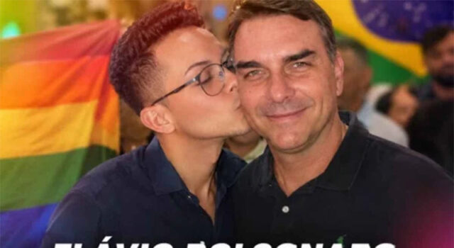 “Gay de Direita” viaja para ver Flávio Bolsonaro, é barrado em encontro e diz ter ficado decepcionado: “Sou fiel escudeiro dele”