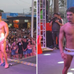 Concurso Garoto Verão 2026 de Portel, no Pará, chama atenção com desfile de candidatos de sunga