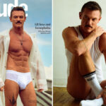 Aos 47 anos, Luke Evans posa só de cueca branca justinha em ensaio sensual para a revista Attitude