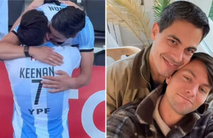 Primeiro-ministro holandês viraliza ao beijar seu noivo, estrela do hóquei, durante uma partida: “Orgulhoso”