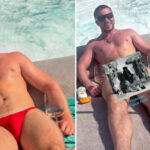 Rocco, filho de Madonna, vira assunto nas redes após posar de sunga justa vermelha: “Fiquei erótica com essa foto”
