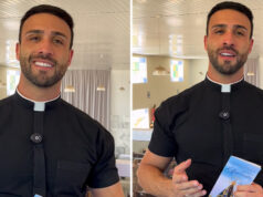 Padre “padrão” rouba a cena em vídeo de paróquia em MG e publicação passa de 350 mil visualizações