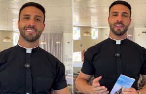 Padre “padrão” rouba a cena em vídeo de paróquia em MG e publicação passa de 350 mil visualizações