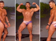 Mister USA: bonitão de sunga minúscula, coxas grossas e bumbum avantajado viraliza entre os gays nas redes