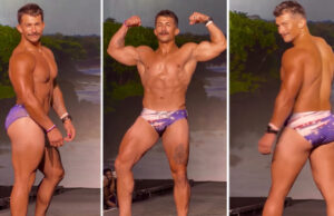 Mister USA: bonitão de sunga minúscula, coxas grossas e bumbum avantajado viraliza entre os gays nas redes