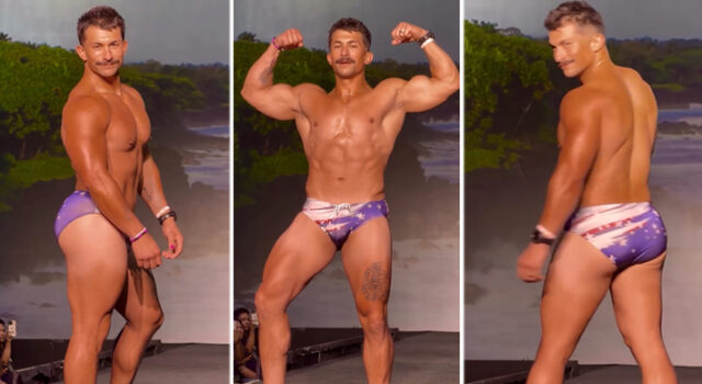 Mister USA: bonitão de sunga minúscula, coxas grossas e bumbum avantajado viraliza entre os gays nas redes
