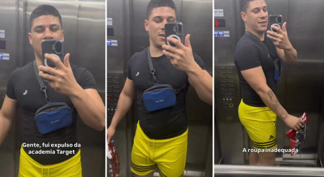 Cliente afirma ter sido expulso de academia por “roupa inadequada” e relata ameaça: “Vou mostrar o que é ser homem”